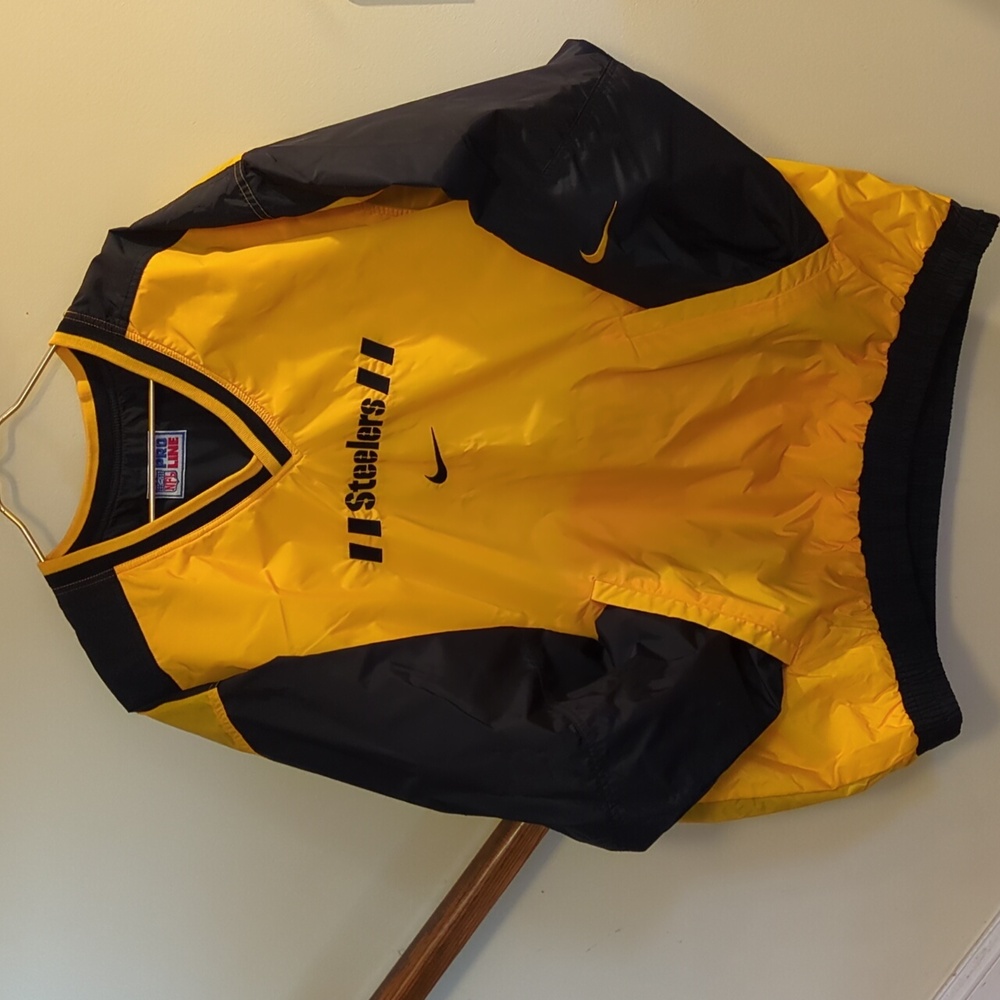 Vintage Reversible NIKE Pittsburgh Steelers Pullover Jacket - Picture 2 of 12